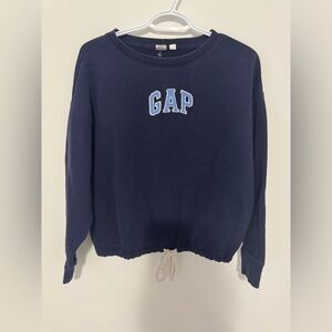 GAP Women's Dark Blue Crew Neck Sweater